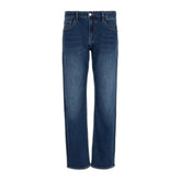 Armani Exchange Blue Cotton Skinny Jeans